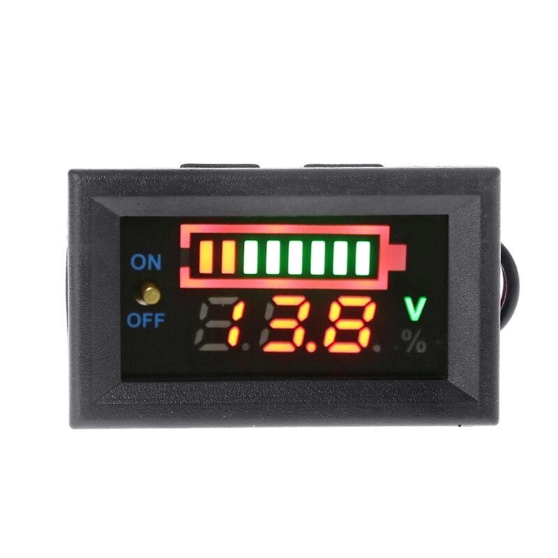Автомобільний індикатор рівня заряду з вольтметром 12В від компанії Інтернет-магазин Кo-Di - фото 1