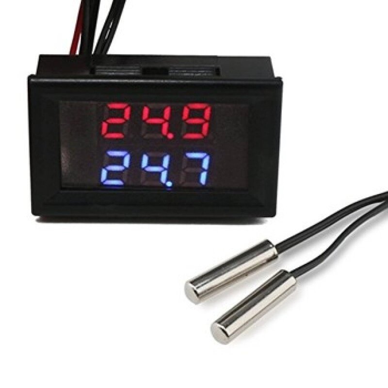 Цифровий термометр з двома виносними датчиками від компанії Інтернет-магазин Кo-Di - фото 1