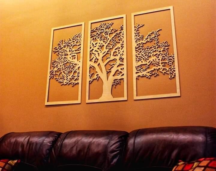 Декоративне різьблене панно на стіну МДФ 023 дерево*3 від компанії Інтернет-магазин Кo-Di - фото 1