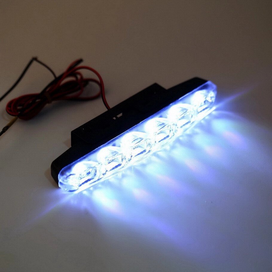 Денні ходові вогні 6 LED, маленькі, ДДЗ від компанії Інтернет-магазин Кo-Di - фото 1