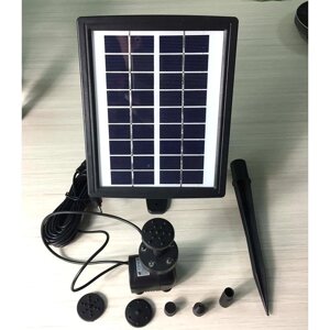 Фонтан для ставка на сонячній батареї з акумулятором 2,8 Вт