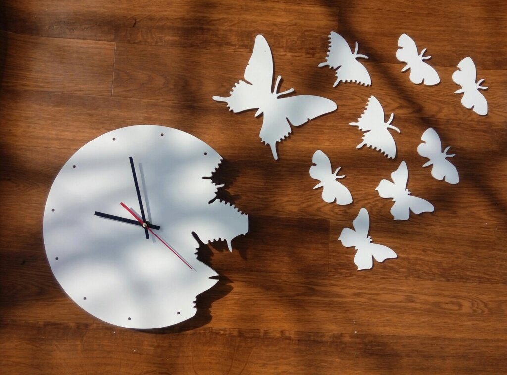 Годинник настінний "Метелики" оригінал від компанії Інтернет-магазин Кo-Di - фото 1
