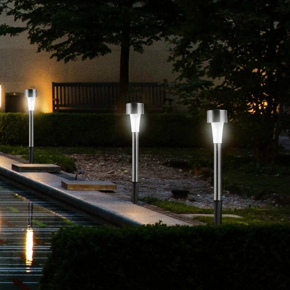 Комплект садових ліхтарів на сонячній батареї, 10 шт від компанії Інтернет-магазин Кo-Di - фото 1