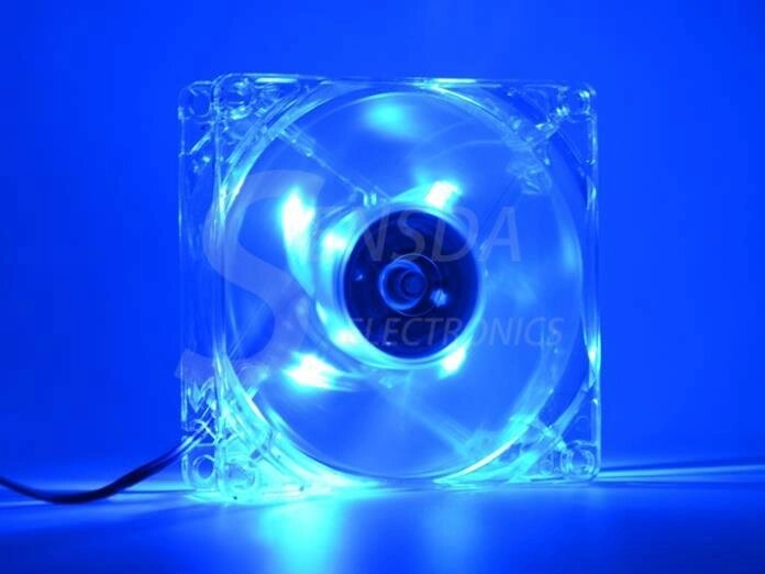 Кулер корпусной с синей подсветкой 12В ##от компании## Интернет-магазин Кo-Di - ##фото## 1