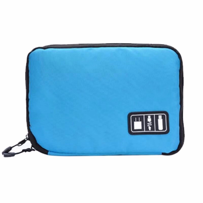 Органайзер для проводів, аксесуарів (сумка для гаджетів), блакитний від компанії Інтернет-магазин Кo-Di - фото 1