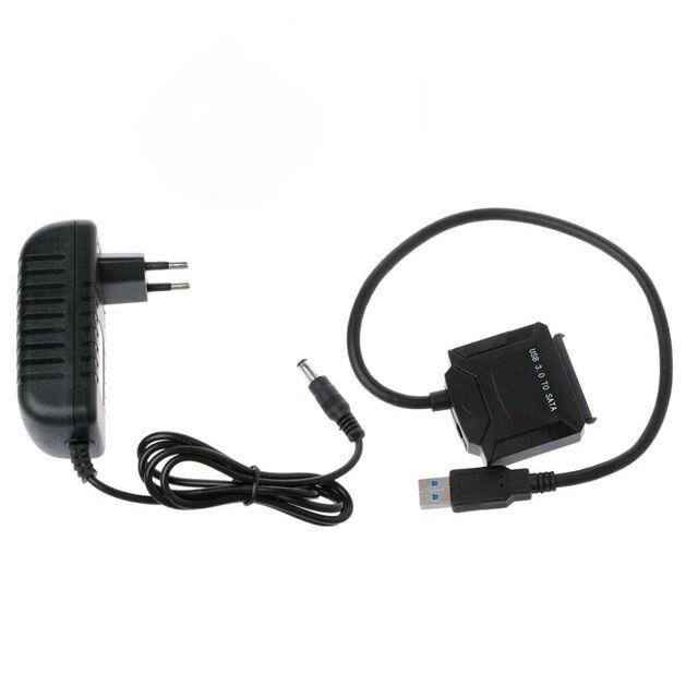 Перехідник для жорсткого диска USB 3.0 - SATA з блоком живлення, 2.5", 3.5" від компанії Інтернет-магазин Кo-Di - фото 1