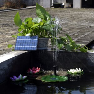 Садовый фонтан на выносной солнечной батарее 1.8 Вт
