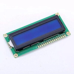 Символьный LCD дисплей 1602 с синей подсветкой