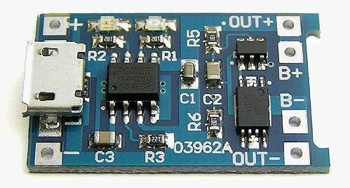 Модуль заряду - розряду TP4056 з micro. USB Li-Ion акумулятора 18650, BMS 1S - вибрати