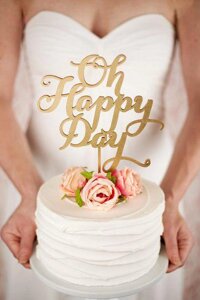 Топер для торта "Happy Birthday"
