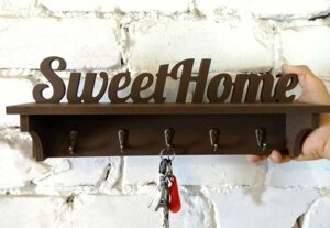 Ключниця "Sweet Home" на п'ять крючков