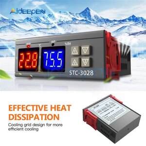 Контролер температури і вологості STC-3028, 12 В