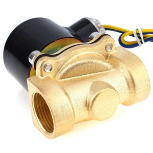 Латунний соленоїдний клапан круглий, 1/2", 24 В, 2W-160-15