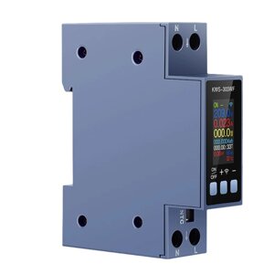 Розумний ватметр змінного струму 8-в-1, KWS-303 Wi-Fi, автоматичний вимикач на din-рейку, 40 А