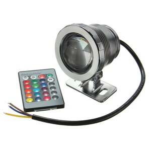 Светодиодный цветной прожектор с пультом 5 Вт 220В