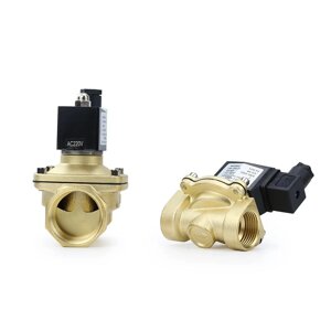 Солоноїдний латунний клапан, 1.5", 12 В