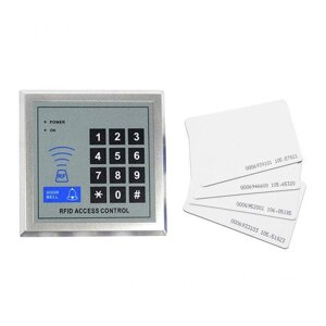 Система контролю доступу, панель RFID з клавіатурою + 10 карт