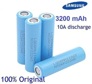 Акумулятори LG Li-Ion 18650 MH1 3200 mAh / 10 А