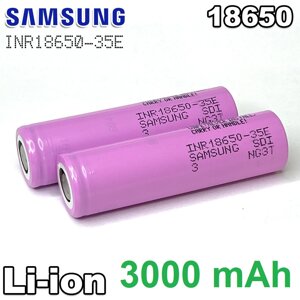 Акумулятори Li-Ion 18650 Samsung 3000 mAh / 10 А