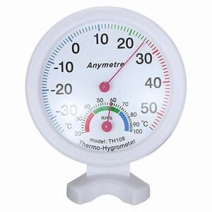 Стрілочний термометр-гігрометр (круглий)