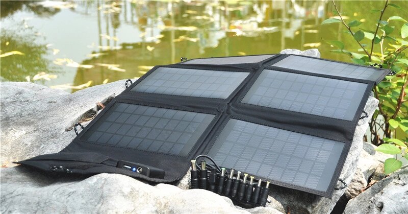 Портативна сонячна батарея для ноутбука 21 Вт від компанії Інтернет-магазин Кo-Di - фото 1