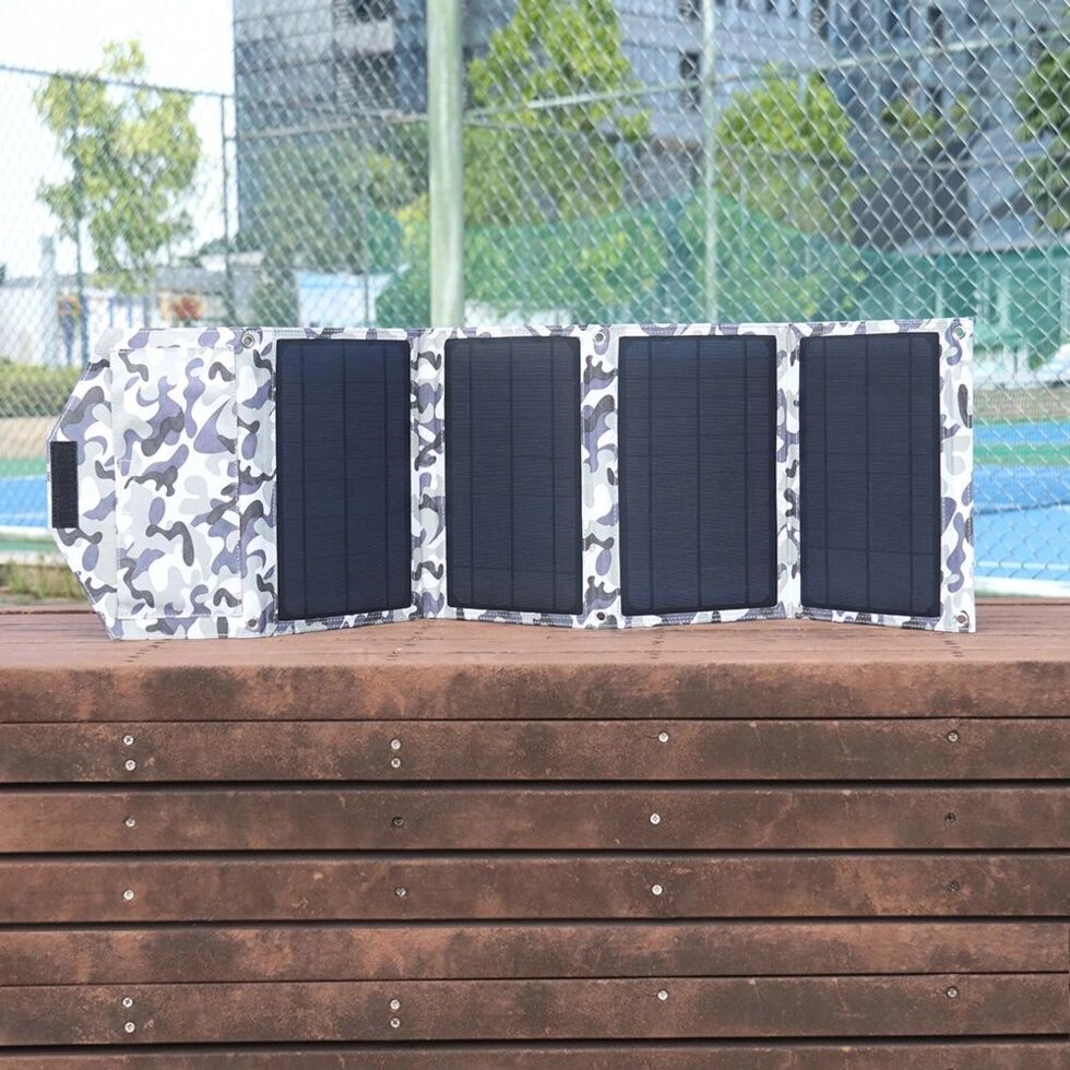 Складана портативна сонячна батарея 30 Вт від компанії Інтернет-магазин Кo-Di - фото 1