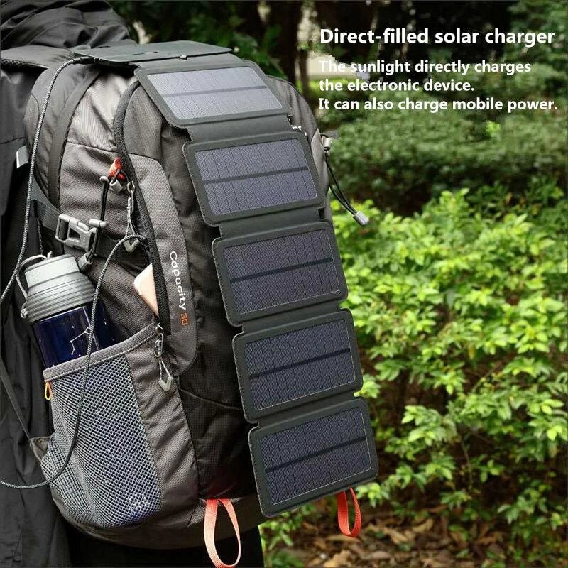 Складна портативна сонячна батарея 10 Вт від компанії Інтернет-магазин Кo-Di - фото 1