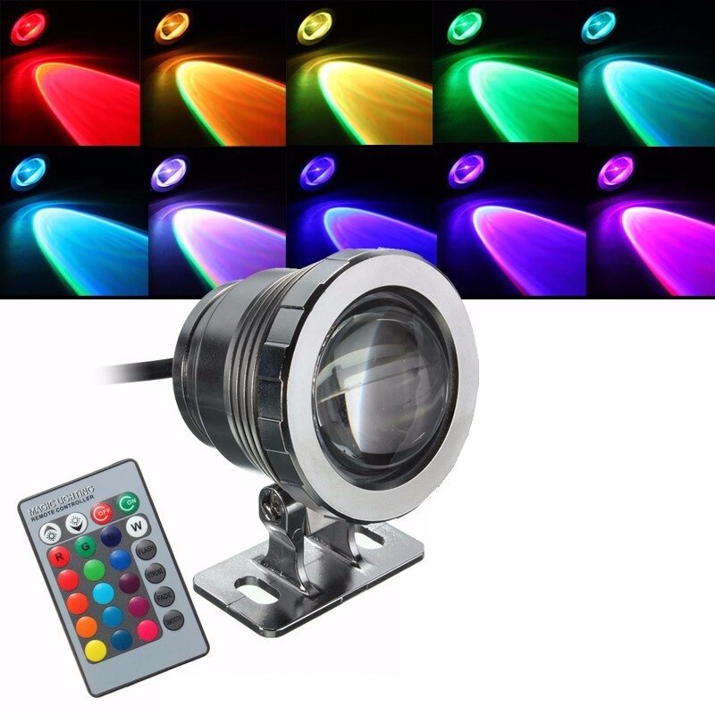 Светодиодный цветной прожектор с пультом 5 Вт, 12 В ##от компании## Интернет-магазин Кo-Di - ##фото## 1