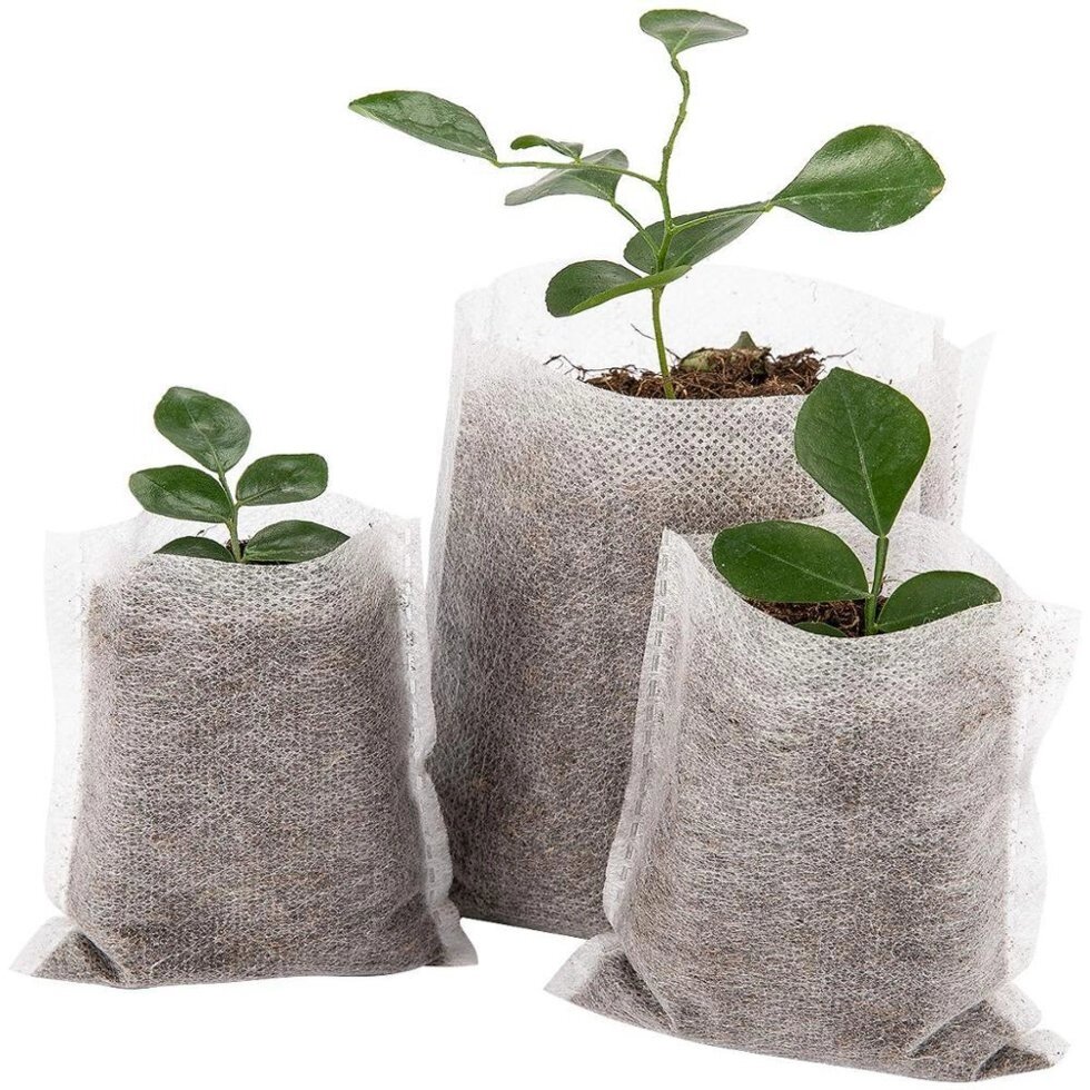 Тканинні мішки для рослин 14х16 см, 100 шт від компанії Інтернет-магазин Кo-Di - фото 1
