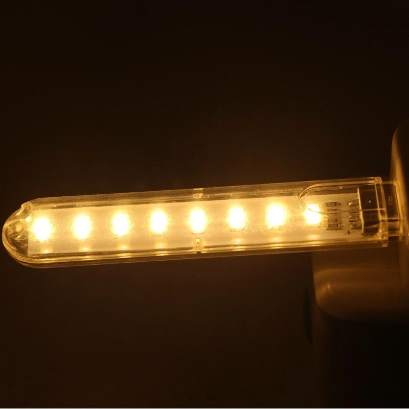 USB світлодіодний ліхтарик, 8 світлодіодів від компанії Інтернет-магазин Кo-Di - фото 1
