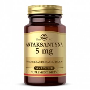 Астаксантин 5 мг, SOLGAR Astaksantyna 5mg, 30 капс