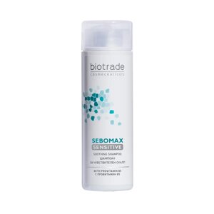 Безсульфатний м'який шампунь, BIOTRADE SEBOMAX SENSITIVE soothing shampoo, 200 мл