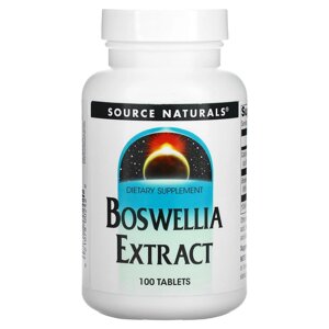 Босвелія (Boswellia), Source Naturals, екстракт, 100 таблеток