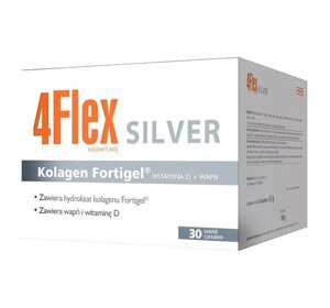 Для суглобів, хрящів, кісток, 4Флекс сілвер колаген, 4Flex Silver Collagen, 30 пакетиків