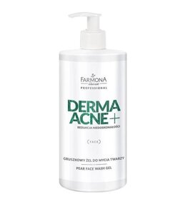 Гель для очищення обличчя, Farmona DERMAACNE+ Pear facial cleansing gel with AHA acids, 500 мл