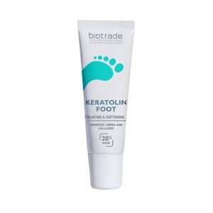 Гель від мозолів, натоптишів та бородавок, Biotrade Keratolin Foot foliating softening, 15 мл