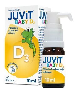 Капли для детей, Juvit Baby D3, 10 мл