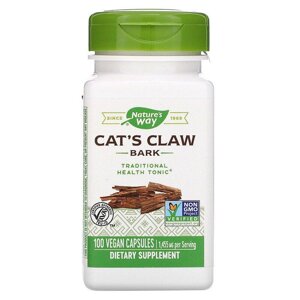 Котячий кіготь (Cats Claw), Natures Way,1455 мг, 100 капсул