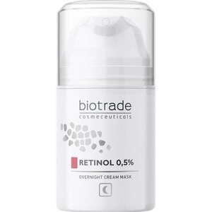 Крем-маска для обличчя, антивікова нічна з ретинолом, BIOTRADE Intensive Retinol 0,5% overnight cream mask, 50 мл