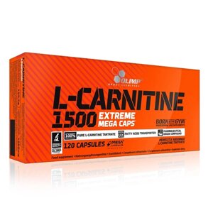 L-карнітин, L-Carnitine Extreme Mega Caps, Olimp, 1500 мг, 120 капсул