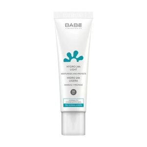 Легкий крем для обличчя, 24 години зволоження та захист, BABE Laboratorios Facial з SPF 20, 50 мл