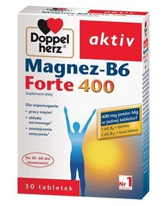 Магнез-в6 форте 400 доппельгерц актив, doppelherz AKTIV, 30 табл