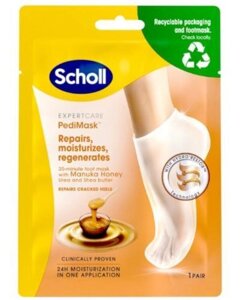 Маска для ніг з медом манука, Scholl Expert Care PediMask, 1 пара