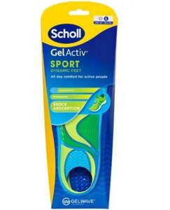 Чоловічі устілки для взуття, Scholl GelActiv Sport L, 1 пара