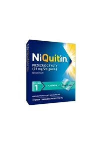 Niquitin 1 - нікотиновий пластир від нікотинової залежності, 21 мг / 24h, 7 шт.