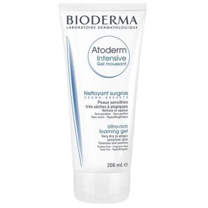 Очисний гель для сухої шкіри Біодерма Атодерм Інтенсив, Bioderma Atoderm Intensive gel moussant, 200 мл