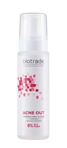 Пінка очищуюча проти вугрового висипу, BIOTRADE Acne Out face wash foam, 150 мл