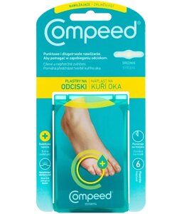 Пластирі від мозолів, зволожуючі, Compeed, 6 шт