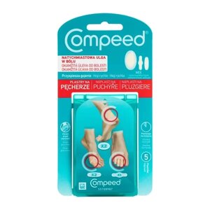 Пластирі від пухирів, різні види, Compeed, 5 шт