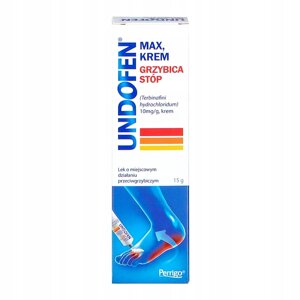 Протигрибковий крем, Undofen Max cream, 10 мг/15г